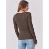 imageANRABESS Womens Long Sleeve Tops Scoop Neck Rib Knit Shirts Slim Fitted Basic Tee Teen Girl 2025 Fall Outfits Trendy ClothesCoffee