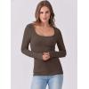 imageANRABESS Womens Long Sleeve Tops Scoop Neck Rib Knit Shirts Slim Fitted Basic Tee Teen Girl 2025 Fall Outfits Trendy ClothesCoffee