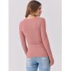 imageANRABESS Womens Long Sleeve Tops Scoop Neck Rib Knit Shirts Slim Fitted Basic Tee Teen Girl 2025 Fall Outfits Trendy ClothesCoral
