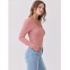 imageANRABESS Womens Long Sleeve Tops Scoop Neck Rib Knit Shirts Slim Fitted Basic Tee Teen Girl 2025 Fall Outfits Trendy ClothesCoral