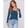 imageANRABESS Womens Long Sleeve Tops Scoop Neck Rib Knit Shirts Slim Fitted Basic Tee Teen Girl 2025 Fall Outfits Trendy ClothesDeep Blue