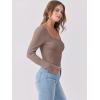 imageANRABESS Womens Long Sleeve Tops Scoop Neck Rib Knit Shirts Slim Fitted Basic Tee Teen Girl 2025 Fall Outfits Trendy ClothesDeep Brown