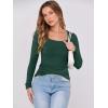 imageANRABESS Womens Long Sleeve Tops Scoop Neck Rib Knit Shirts Slim Fitted Basic Tee Teen Girl 2025 Fall Outfits Trendy ClothesDeep Green