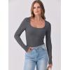 imageANRABESS Womens Long Sleeve Tops Scoop Neck Rib Knit Shirts Slim Fitted Basic Tee Teen Girl 2025 Fall Outfits Trendy ClothesDeep Grey