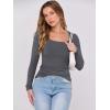 imageANRABESS Womens Long Sleeve Tops Scoop Neck Rib Knit Shirts Slim Fitted Basic Tee Teen Girl 2025 Fall Outfits Trendy ClothesDeep Grey