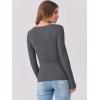 imageANRABESS Womens Long Sleeve Tops Scoop Neck Rib Knit Shirts Slim Fitted Basic Tee Teen Girl 2025 Fall Outfits Trendy ClothesDeep Grey