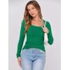 imageANRABESS Womens Long Sleeve Tops Scoop Neck Rib Knit Shirts Slim Fitted Basic Tee Teen Girl 2025 Fall Outfits Trendy ClothesGreen