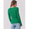 imageANRABESS Womens Long Sleeve Tops Scoop Neck Rib Knit Shirts Slim Fitted Basic Tee Teen Girl 2025 Fall Outfits Trendy ClothesGreen