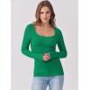 imageANRABESS Womens Long Sleeve Tops Scoop Neck Rib Knit Shirts Slim Fitted Basic Tee Teen Girl 2025 Fall Outfits Trendy ClothesGreen