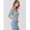 imageANRABESS Womens Long Sleeve Tops Scoop Neck Rib Knit Shirts Slim Fitted Basic Tee Teen Girl 2025 Fall Outfits Trendy ClothesGrey