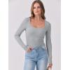 imageANRABESS Womens Long Sleeve Tops Scoop Neck Rib Knit Shirts Slim Fitted Basic Tee Teen Girl 2025 Fall Outfits Trendy ClothesGrey