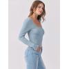 imageANRABESS Womens Long Sleeve Tops Scoop Neck Rib Knit Shirts Slim Fitted Basic Tee Teen Girl 2025 Fall Outfits Trendy ClothesGrey Blue