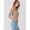 imageANRABESS Womens Long Sleeve Tops Scoop Neck Rib Knit Shirts Slim Fitted Basic Tee Teen Girl 2025 Fall Outfits Trendy ClothesKhaki