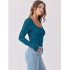 imageANRABESS Womens Long Sleeve Tops Scoop Neck Rib Knit Shirts Slim Fitted Basic Tee Teen Girl 2025 Fall Outfits Trendy ClothesLake Blue