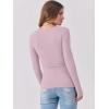 imageANRABESS Womens Long Sleeve Tops Scoop Neck Rib Knit Shirts Slim Fitted Basic Tee Teen Girl 2025 Fall Outfits Trendy ClothesLight Pink