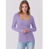 imageANRABESS Womens Long Sleeve Tops Scoop Neck Rib Knit Shirts Slim Fitted Basic Tee Teen Girl 2025 Fall Outfits Trendy ClothesLight Purple