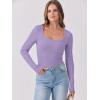imageANRABESS Womens Long Sleeve Tops Scoop Neck Rib Knit Shirts Slim Fitted Basic Tee Teen Girl 2025 Fall Outfits Trendy ClothesLight Purple