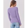 imageANRABESS Womens Long Sleeve Tops Scoop Neck Rib Knit Shirts Slim Fitted Basic Tee Teen Girl 2025 Fall Outfits Trendy ClothesLight Purple