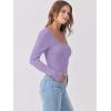 imageANRABESS Womens Long Sleeve Tops Scoop Neck Rib Knit Shirts Slim Fitted Basic Tee Teen Girl 2025 Fall Outfits Trendy ClothesLight Purple