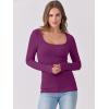 imageANRABESS Womens Long Sleeve Tops Scoop Neck Rib Knit Shirts Slim Fitted Basic Tee Teen Girl 2025 Fall Outfits Trendy ClothesPurple