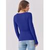 imageANRABESS Womens Long Sleeve Tops Scoop Neck Rib Knit Shirts Slim Fitted Basic Tee Teen Girl 2025 Fall Outfits Trendy ClothesRoyal Blue