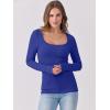 imageANRABESS Womens Long Sleeve Tops Scoop Neck Rib Knit Shirts Slim Fitted Basic Tee Teen Girl 2025 Fall Outfits Trendy ClothesRoyal Blue