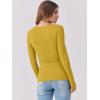 imageANRABESS Womens Long Sleeve Tops Scoop Neck Rib Knit Shirts Slim Fitted Basic Tee Teen Girl 2025 Fall Outfits Trendy ClothesYellow