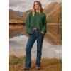 imageANRABESS Womens Oversized Sweaters 2025 Long Sleeve Fuzzy Knit Casual Chunky Pullover Sweater Fall Outfits ClothesArmy Green