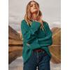 imageANRABESS Womens Oversized Sweaters 2025 Long Sleeve Fuzzy Knit Casual Chunky Pullover Sweater Fall Outfits ClothesDark Green