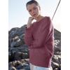 imageANRABESS Womens Oversized Sweaters 2025 Long Sleeve Fuzzy Knit Casual Chunky Pullover Sweater Fall Outfits ClothesFuchsia