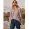 imageANRABESS Womens Oversized Sweaters 2025 Long Sleeve Fuzzy Knit Casual Chunky Pullover Sweater Fall Outfits ClothesGray Purple