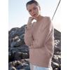 imageANRABESS Womens Oversized Sweaters 2025 Long Sleeve Fuzzy Knit Casual Chunky Pullover Sweater Fall Outfits ClothesGray Purple
