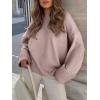 imageANRABESS Womens Oversized Sweaters 2025 Long Sleeve Fuzzy Knit Casual Chunky Pullover Sweater Fall Outfits ClothesGray Purple