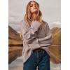 imageANRABESS Womens Oversized Sweaters 2025 Long Sleeve Fuzzy Knit Casual Chunky Pullover Sweater Fall Outfits ClothesGray Purple