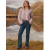imageANRABESS Womens Oversized Sweaters 2025 Long Sleeve Fuzzy Knit Casual Chunky Pullover Sweater Fall Outfits ClothesGray Purple