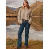 imageANRABESS Womens Oversized Sweaters 2025 Long Sleeve Fuzzy Knit Casual Chunky Pullover Sweater Fall Outfits ClothesKhaki