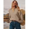 imageANRABESS Womens Oversized Sweaters 2025 Long Sleeve Fuzzy Knit Casual Chunky Pullover Sweater Fall Outfits ClothesKhaki