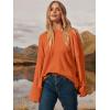 imageANRABESS Womens Oversized Sweaters 2025 Long Sleeve Fuzzy Knit Casual Chunky Pullover Sweater Fall Outfits ClothesOrange