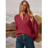 imageANRABESS Womens Oversized Sweaters 2025 Long Sleeve Fuzzy Knit Casual Chunky Pullover Sweater Fall Outfits ClothesRed