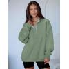 imageANRABESS Womens Oversized Sweatshirt Long Sleeve Henley Pullover Tops 2025 Fall Casual Button Up Loose Fit Teen Girls OutfitsGreen