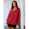 imageANRABESS Womens Oversized Sweatshirt Long Sleeve Henley Pullover Tops 2025 Fall Casual Button Up Loose Fit Teen Girls OutfitsRed