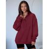 imageANRABESS Womens Oversized Sweatshirt Long Sleeve Henley Pullover Tops 2025 Fall Casual Button Up Loose Fit Teen Girls OutfitsWine Red