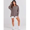 imageANRABESS Womens Oversized Sweatshirts Crew Neck Long Sleeve Shirts Casual Loose Slit 2025 Fall Outfits Y2K Teen Girls ClothesBrown