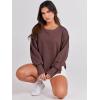 imageANRABESS Womens Oversized Sweatshirts Crew Neck Long Sleeve Shirts Casual Loose Slit 2025 Fall Outfits Y2K Teen Girls ClothesCoffee