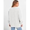 imageANRABESS Womens Oversized Sweatshirts Crewneck Corduroy Side Slit Pullover Sweaters 2025 Fall Long Sleeve Tunic Tops OutfitsWhite