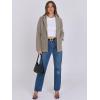 imageANRABESS Womens Sweater Blazer 2025 Fall Cardigan Chunky Knit Jacket CoatsTaupe