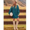 imageANRABESS Womens Sweater Dress Oversized Cable Knit Chunky Long Sleeve Short Dresses 2025 Fall Outfits Vacation Winter ClothesOpal