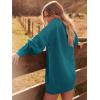imageANRABESS Womens Sweater Dress Oversized Cable Knit Chunky Long Sleeve Short Dresses 2025 Fall Outfits Vacation Winter ClothesOpal