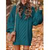 imageANRABESS Womens Sweater Dress Oversized Cable Knit Chunky Long Sleeve Short Dresses 2025 Fall Outfits Vacation Winter ClothesOpal