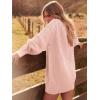 imageANRABESS Womens Sweater Dress Oversized Cable Knit Chunky Long Sleeve Short Dresses 2025 Fall Outfits Vacation Winter ClothesPink